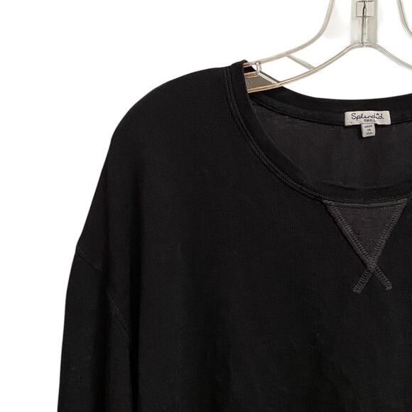 Splendid Dream Slub Pullover Sweater Sweatshirt Women's Size S Black Soft Lounge - Picture 5 of 16